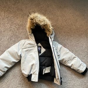 Boys Canada goose kight grey coat